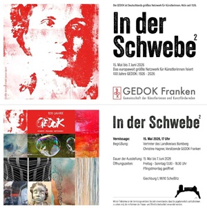 Flyer der 100 Jahre GEDOK Ausstellung